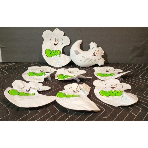 Halloween Inflatable Hanging Ghosts 8 Pack Totally Ghoul 7.5" New Blow Up - Picture 5 of 5